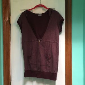 Delia’s Hooded Short Sleeve Jacket - Large